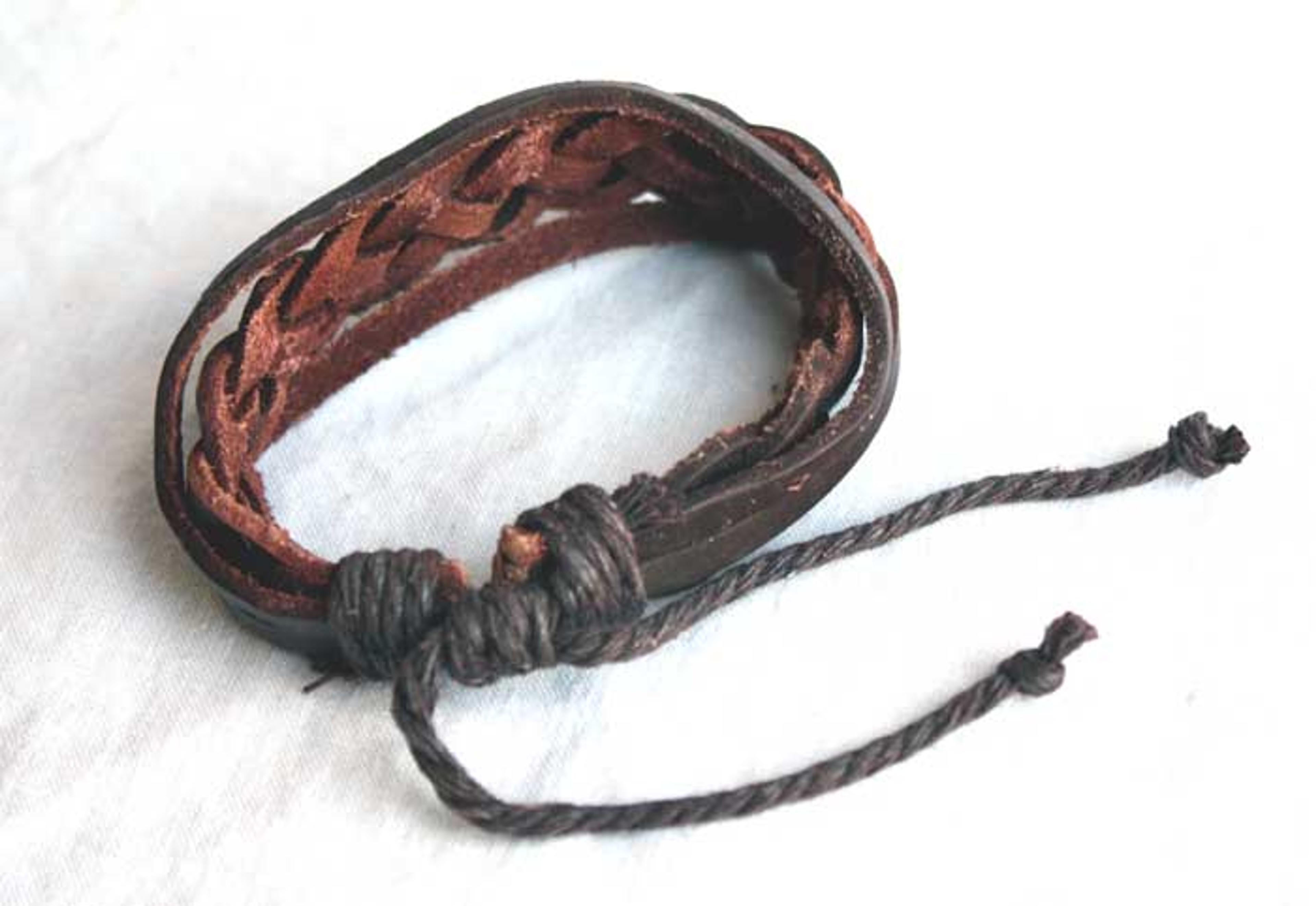 Viking Leather Bracelet