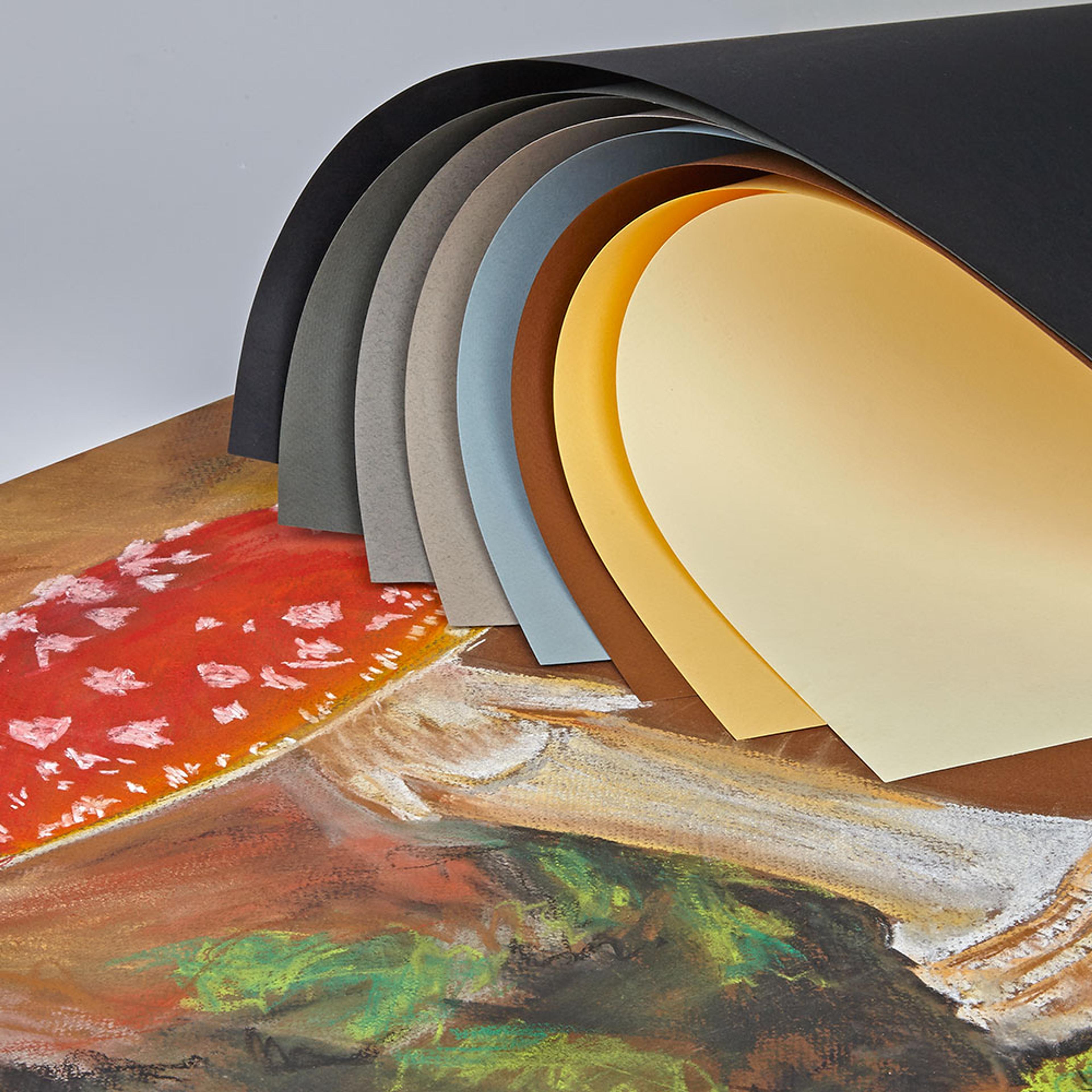 Tiziano Pastel Paper 650 x 500mm Assortment. Pack of 10