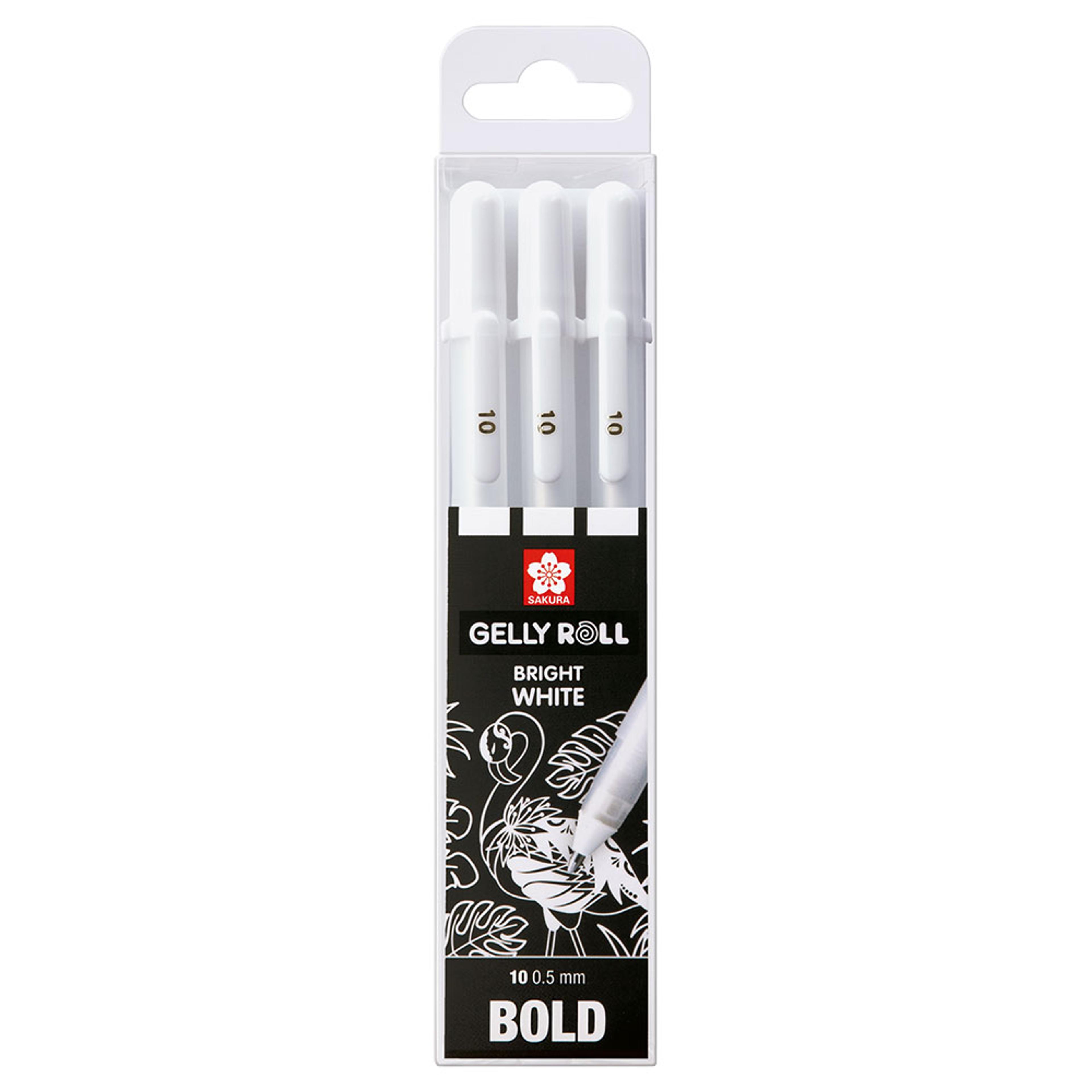 Sakura Gelly Roll Set Bright White Bold Set of 3