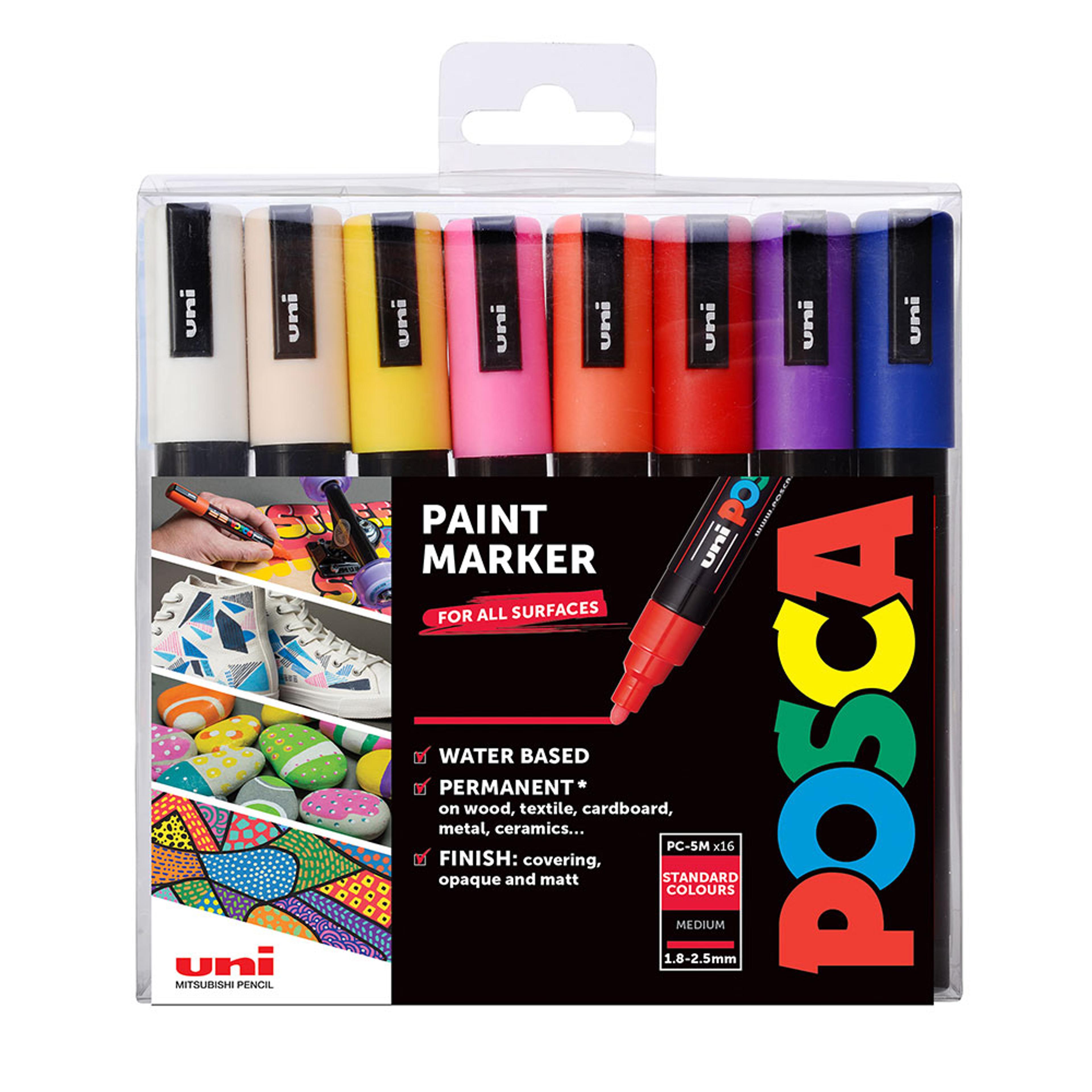 Uni Posca Marker PC-5M 16 Standard Colours