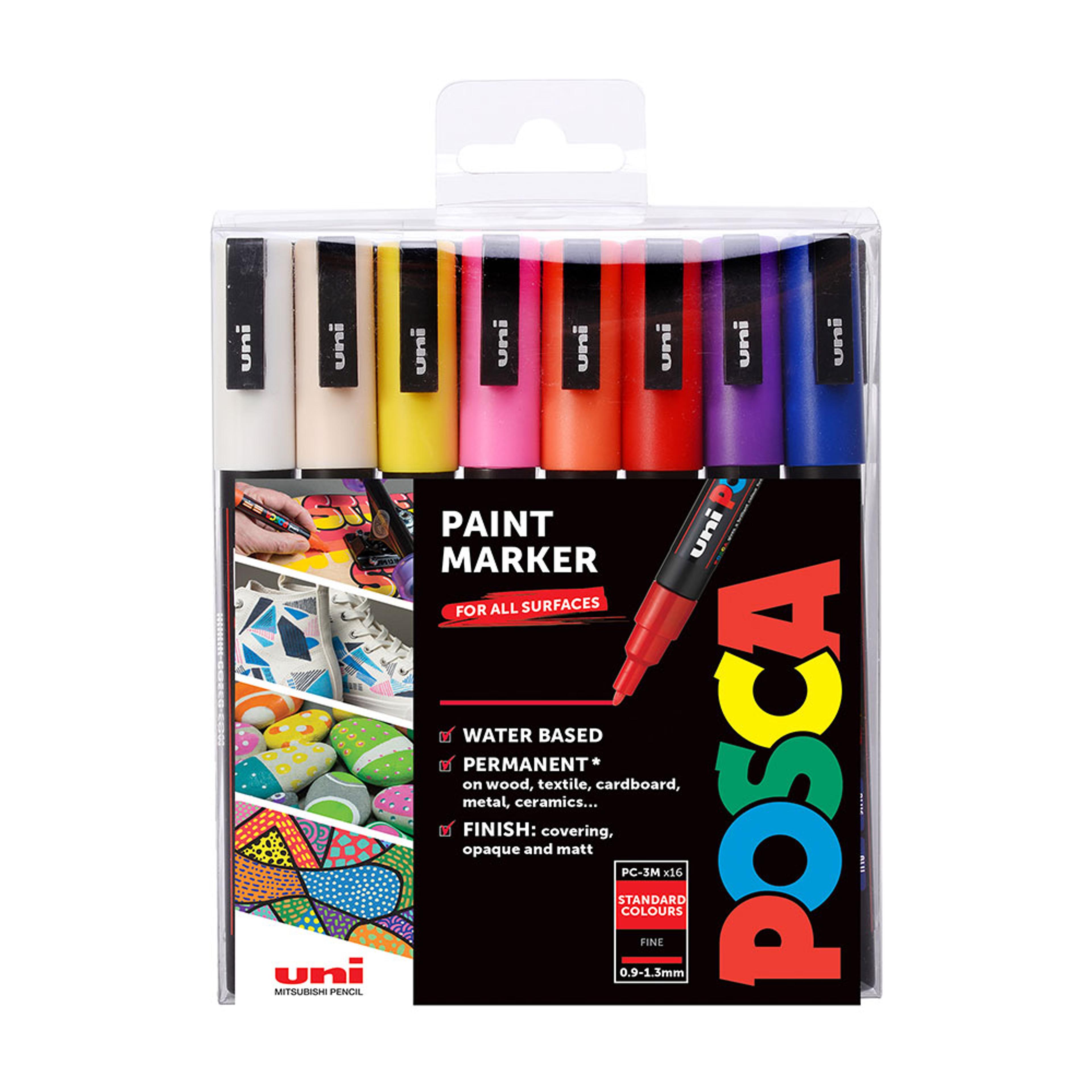 Uni Posca Marker PC-3M 16 Standard Colours