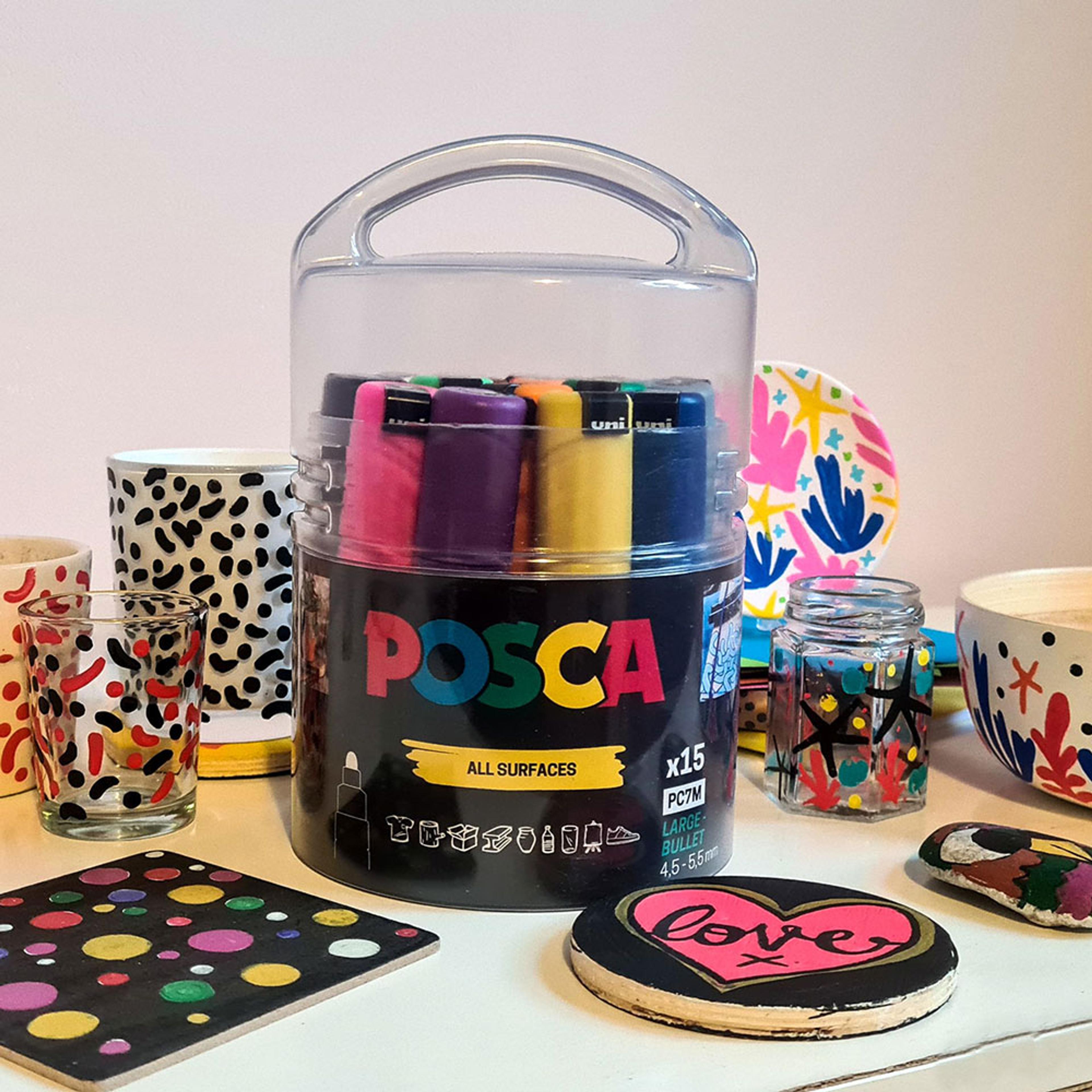 POSCA PC-7M Assorted Pack of 15