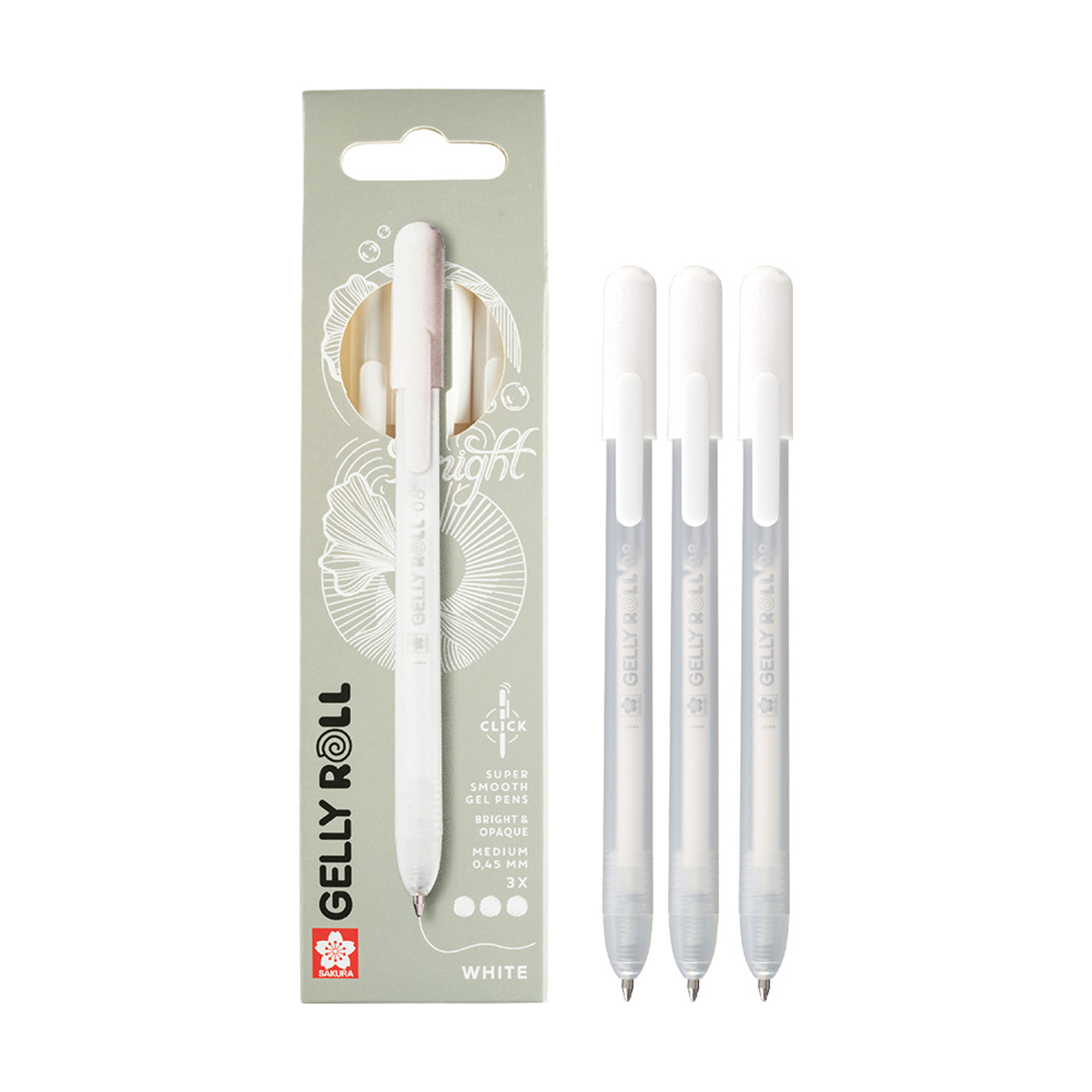 Gelly Roll Retractable Classic Set 3 White