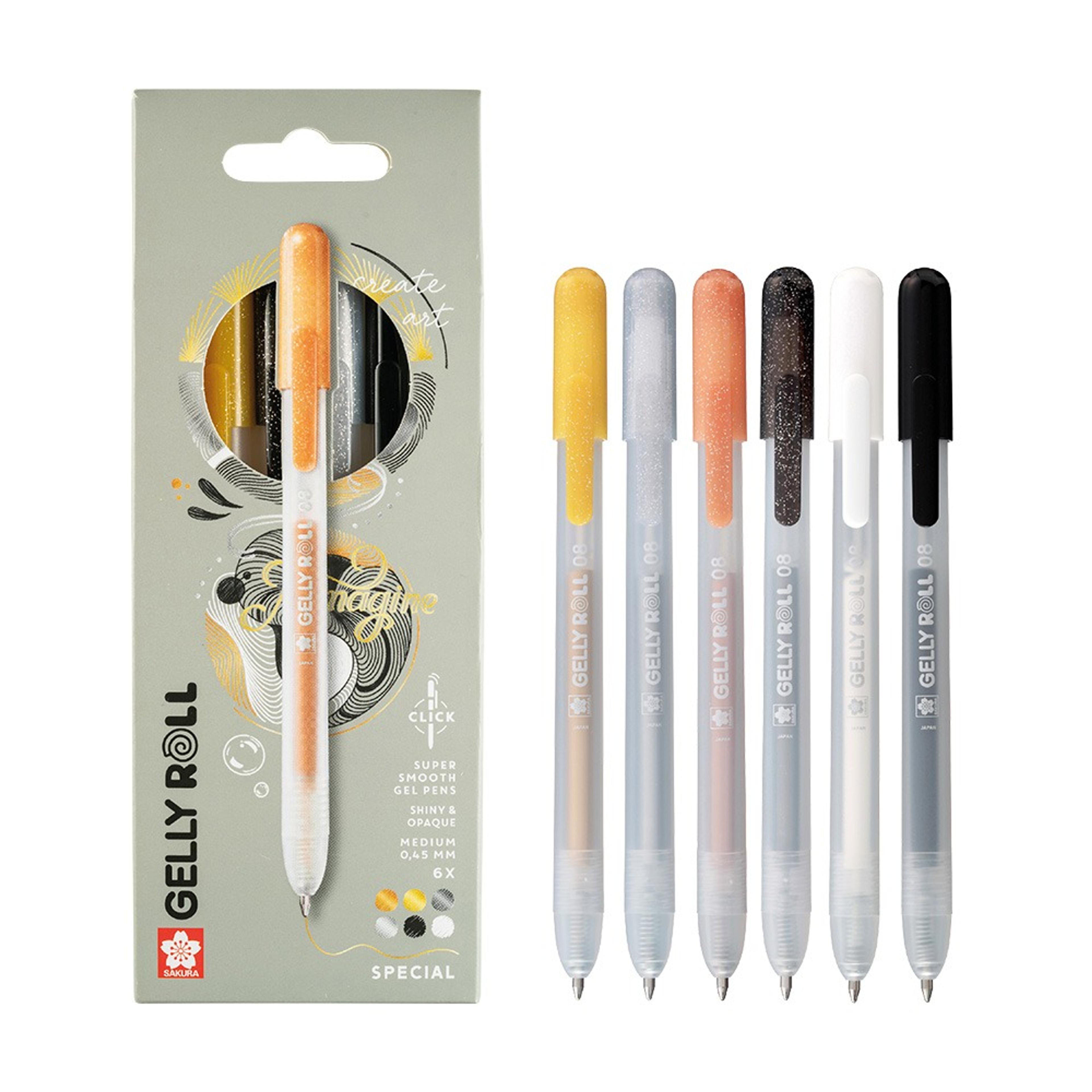Gelly Roll Retractable Special Metallic Set of 6