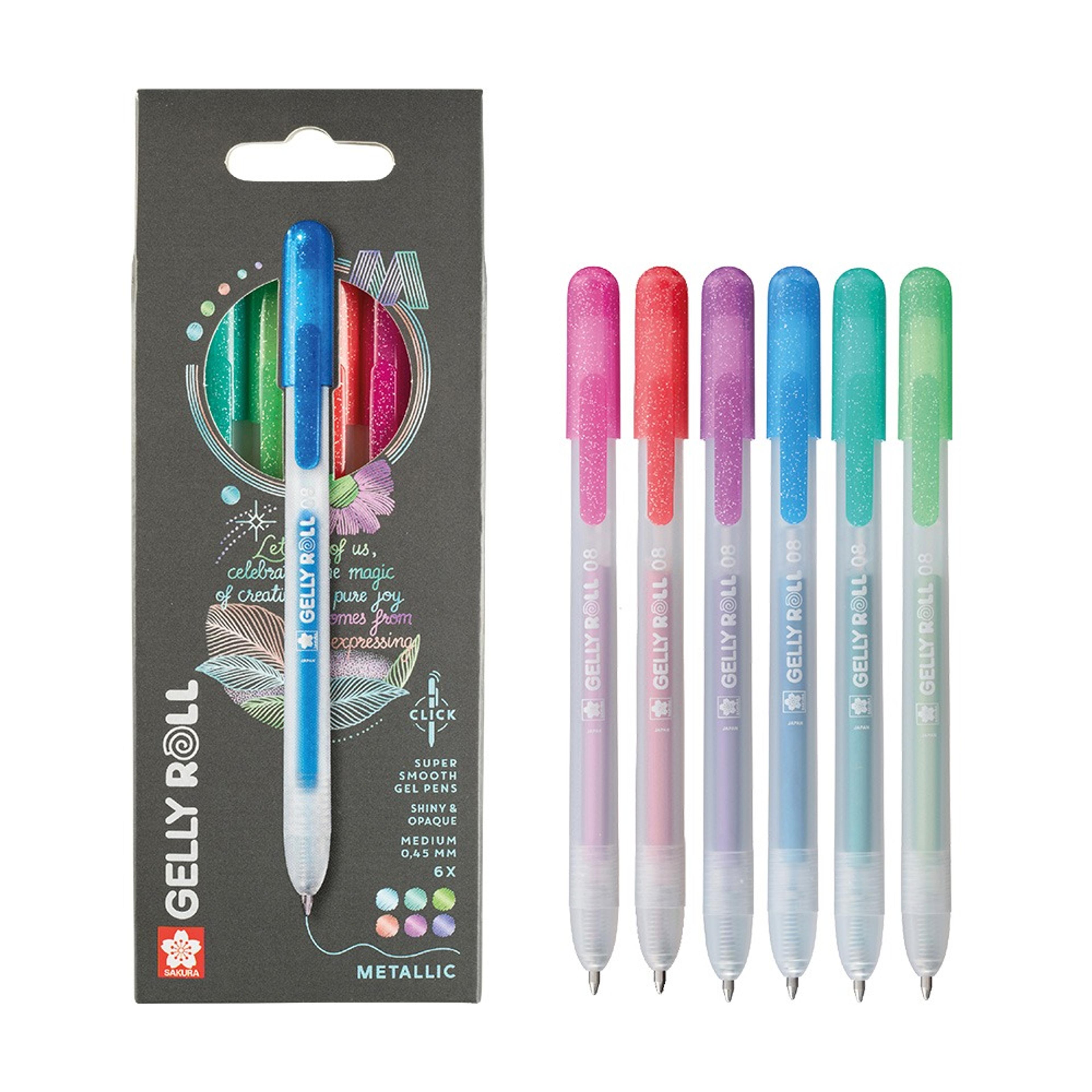Gelly Roll Retractable Metallic Mix Set of 6