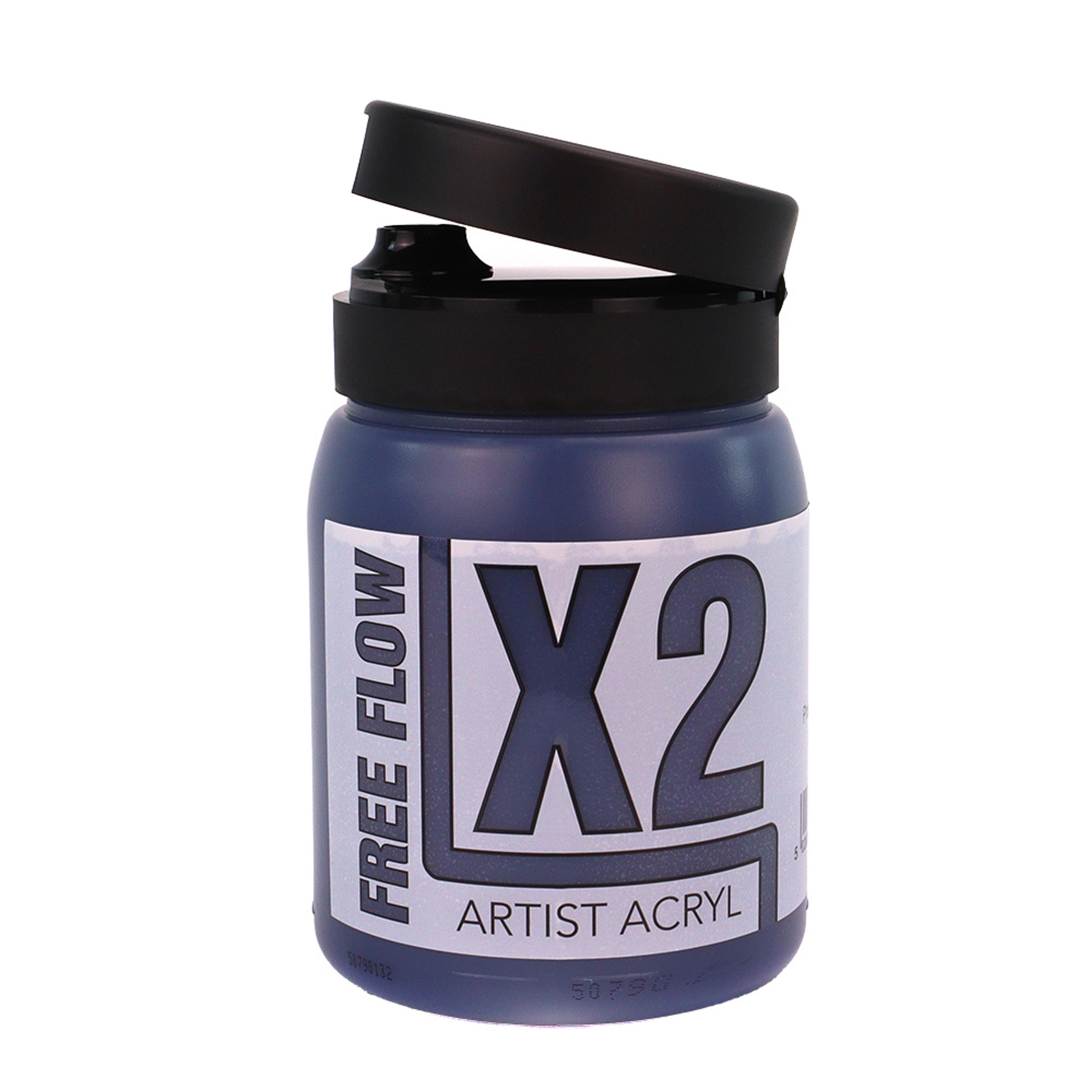 X2 Free Flow Acryl 500ml - Prussian Blue Hue 