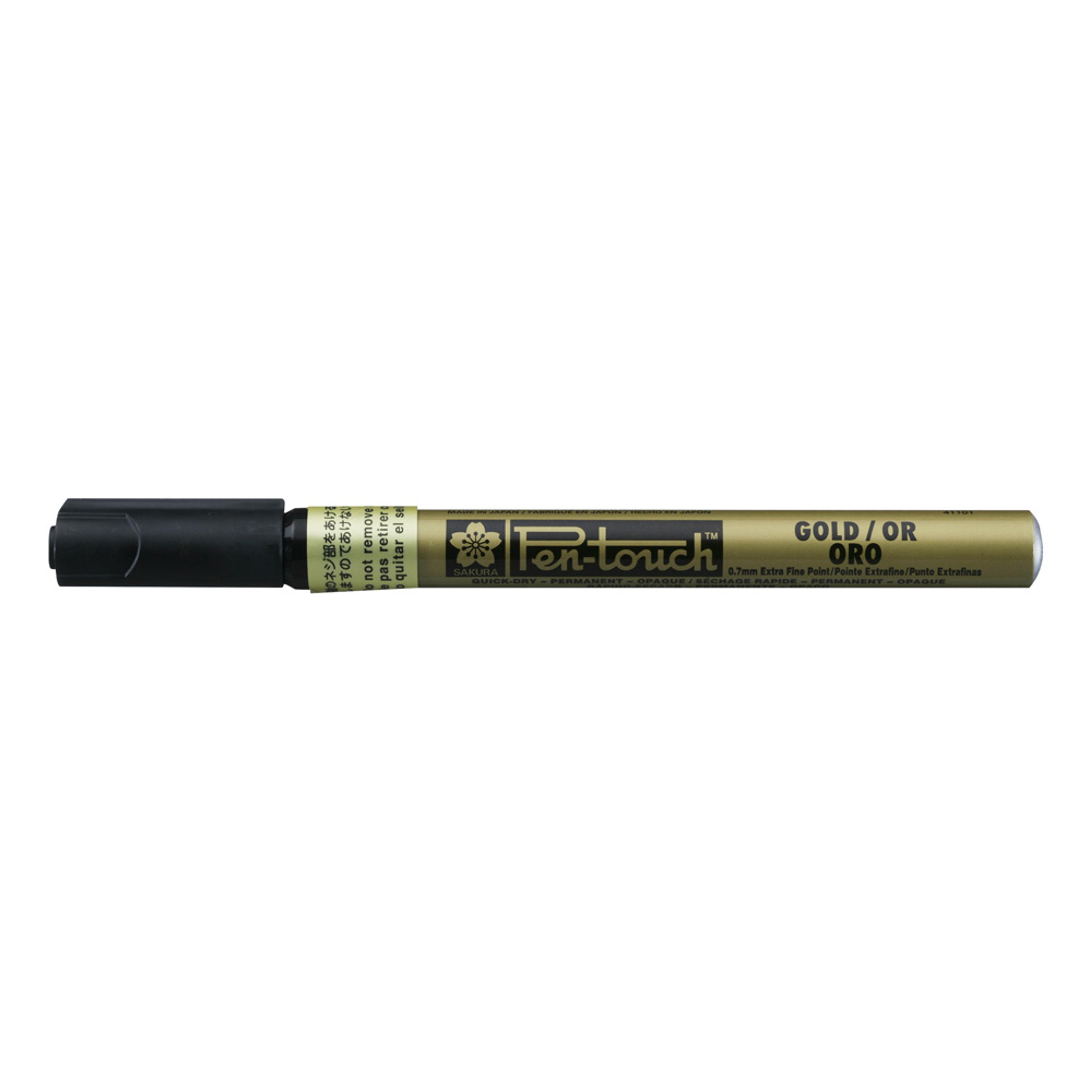 Sakura Pen-Touch Metallic Marker 0.7mm Extra-Fine Point - Gold