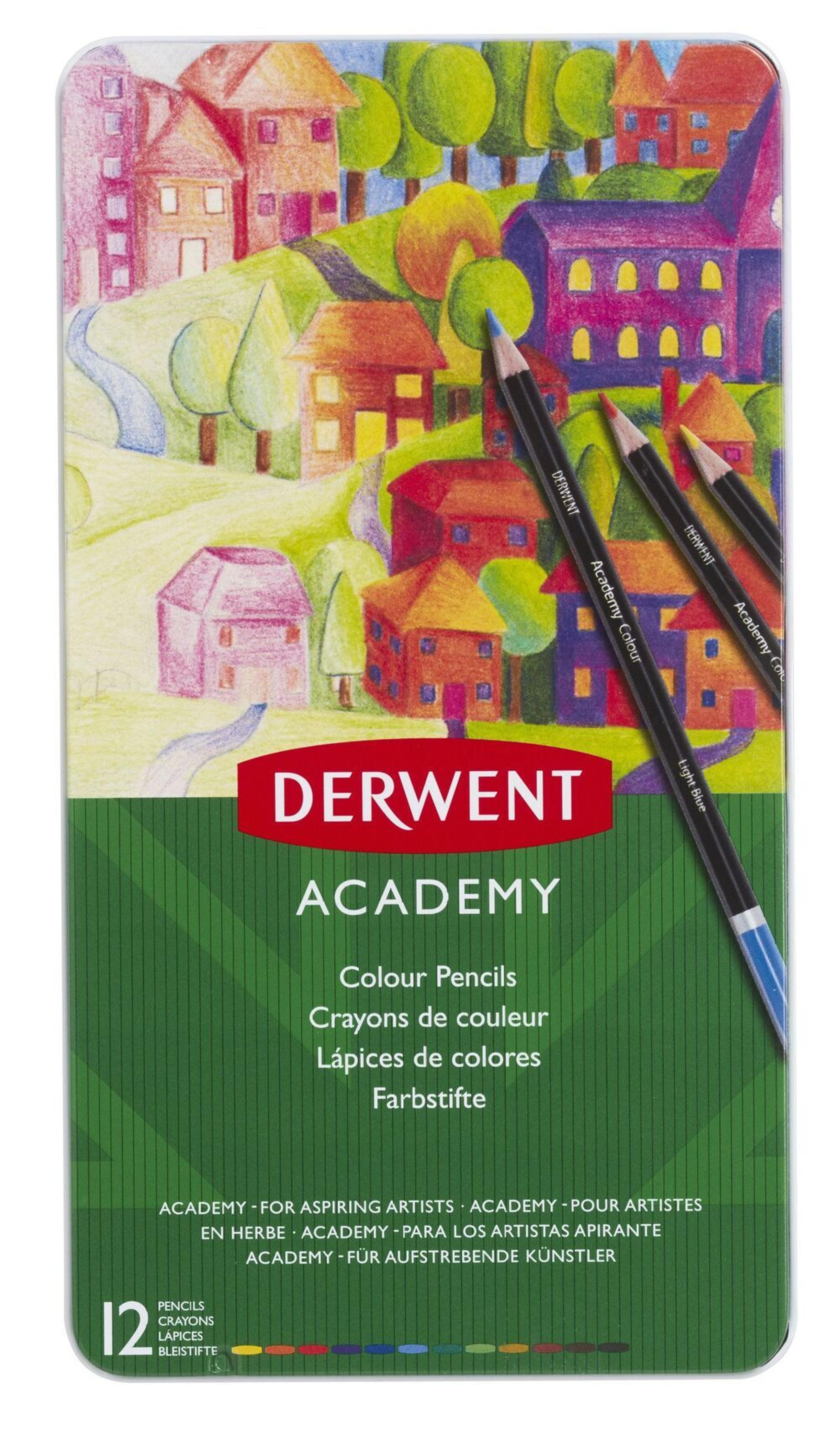 Derwent Academy Colouring Pencils - Pack of 12