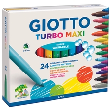 Giotto Turbo Maxi Broad Felt Tips - Pack of 24