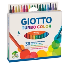 Giotto Turbo Color Fine Felt Tips - Pack of 36