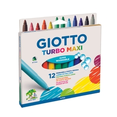 Giotto Turbo Maxi Broad Felt Tips - Pack of 12
