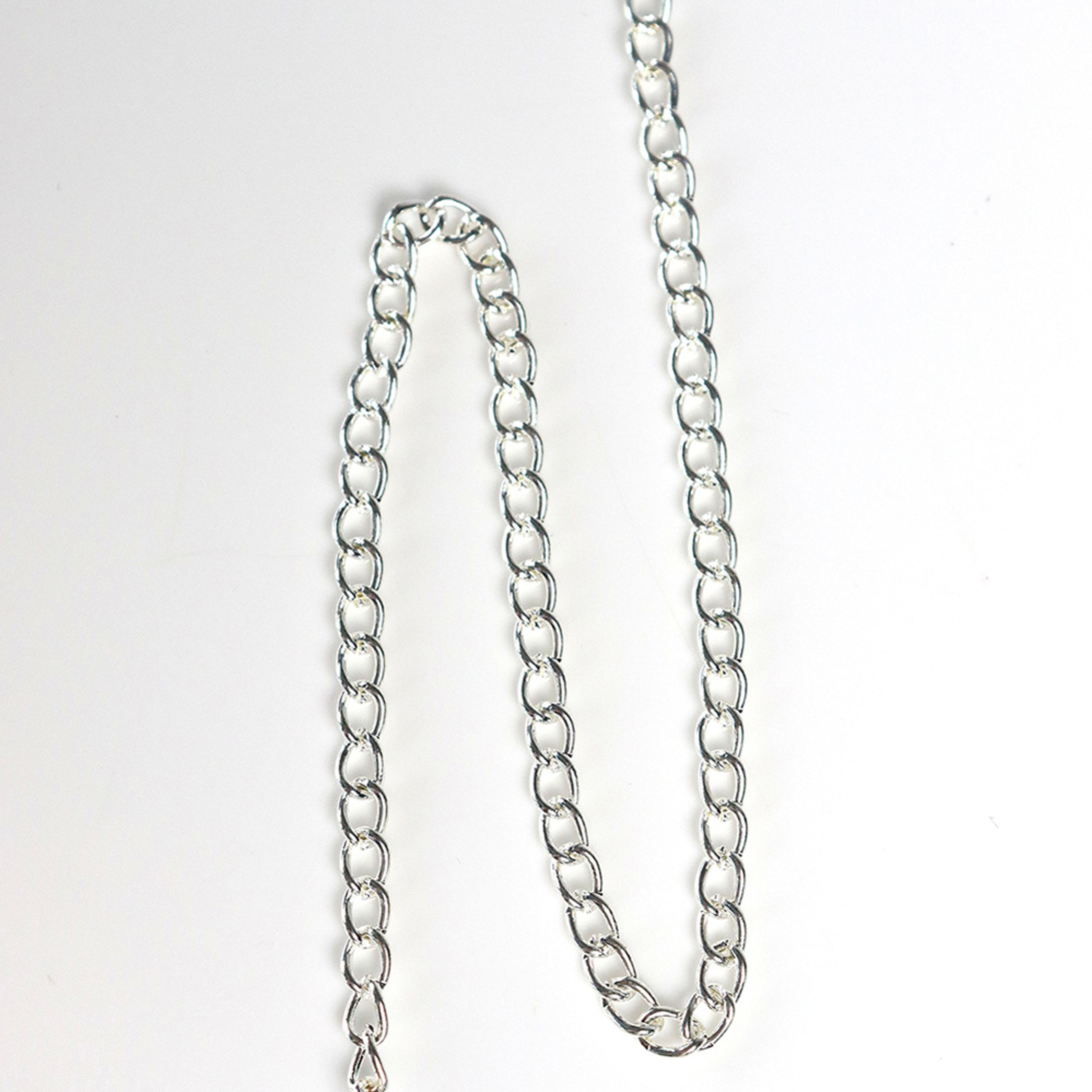 Silver Plated Steel Chain