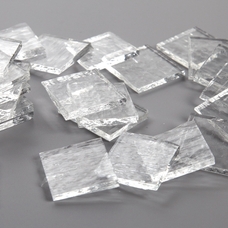 Clear Glass Squares - 38mm. Pack of 25