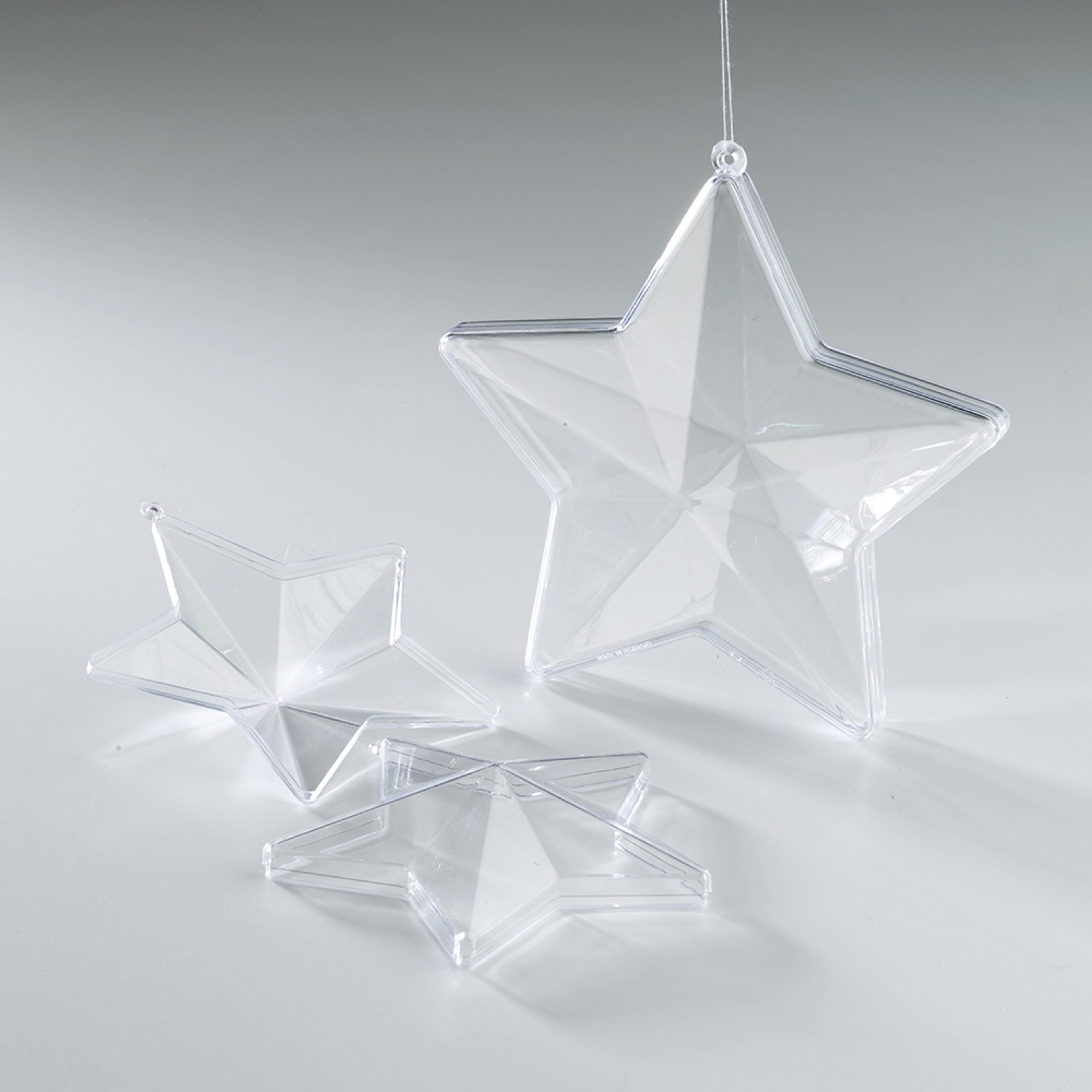 Clear Plastic Stars - 140mm