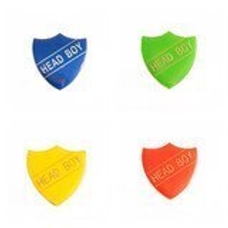 Head Boy Shield Badge - Green - Pack of 10