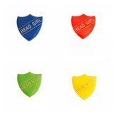 Head Girl Shield Badge - Blue - Pack of 10