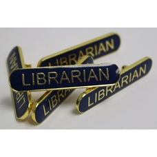 Librarian Bar Badge - Blue - Pack of 10