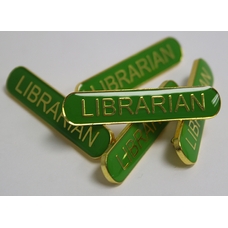Librarian Bar Badge - Green - Pack of 10
