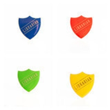 Librarian Shield Badge - Blue - Pack of 10