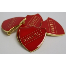 Prefect Shield Badge - Red - Pack of 10