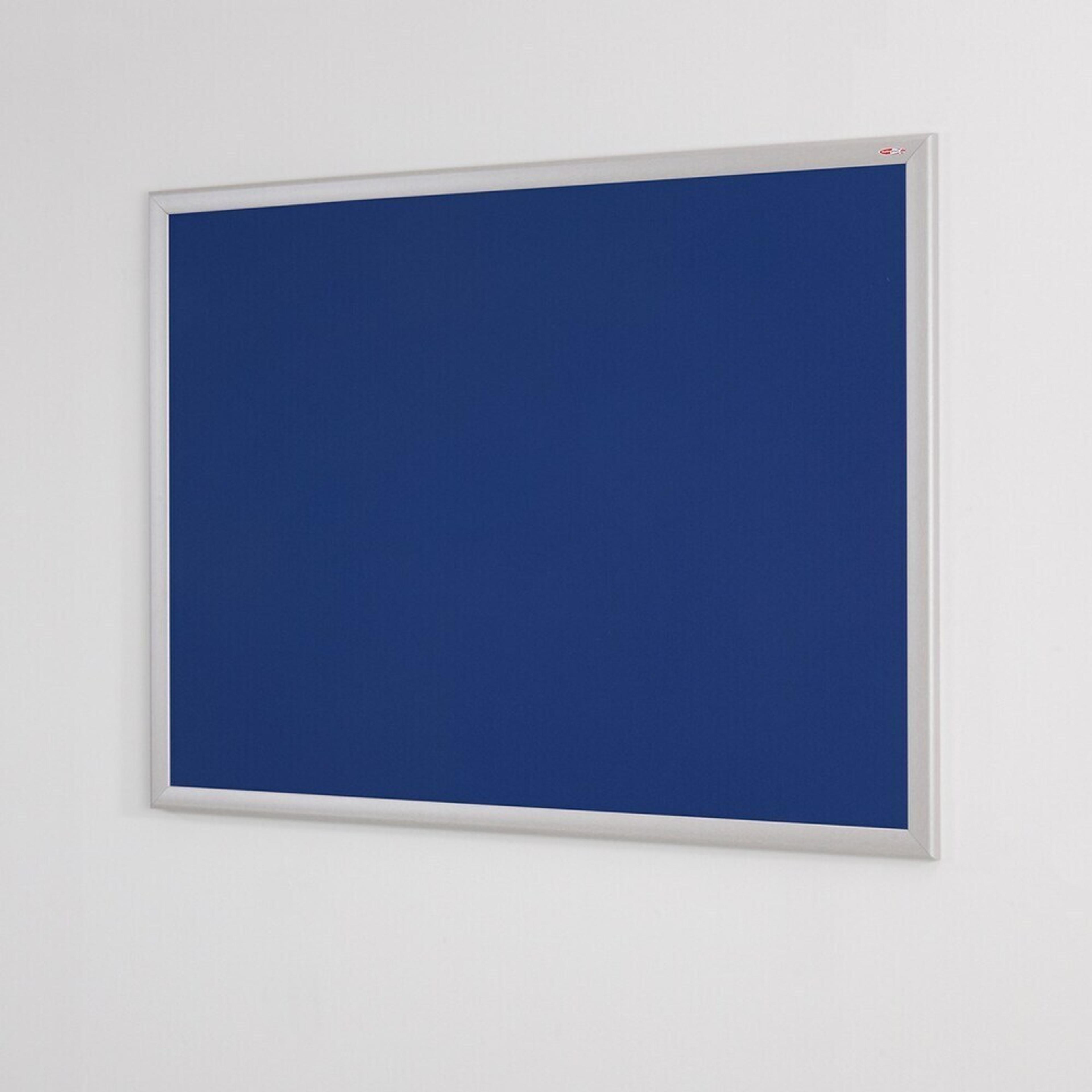 Eco Friendly Aluminium Framed Noticeboard 1200 x 900mm - Blue