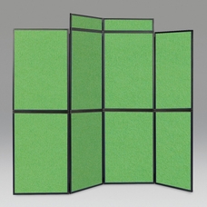 Busyfold Light 7 Panel Folding Kit With Triangular Shelf Header & Carry Bag - Apple Green