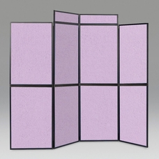 Busyfold Light 7 Panel Folding Kit With Triangular Shelf Header & Carry Bag - Lilac