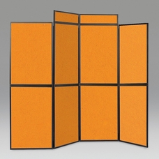 Busyfold Light 7 Panel Folding Kit With Triangular Shelf Header & Carry Bag - Orange