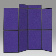 Busyfold Light 7 Panel Folding Kit With Triangular Shelf Header & Carry Bag - Purple