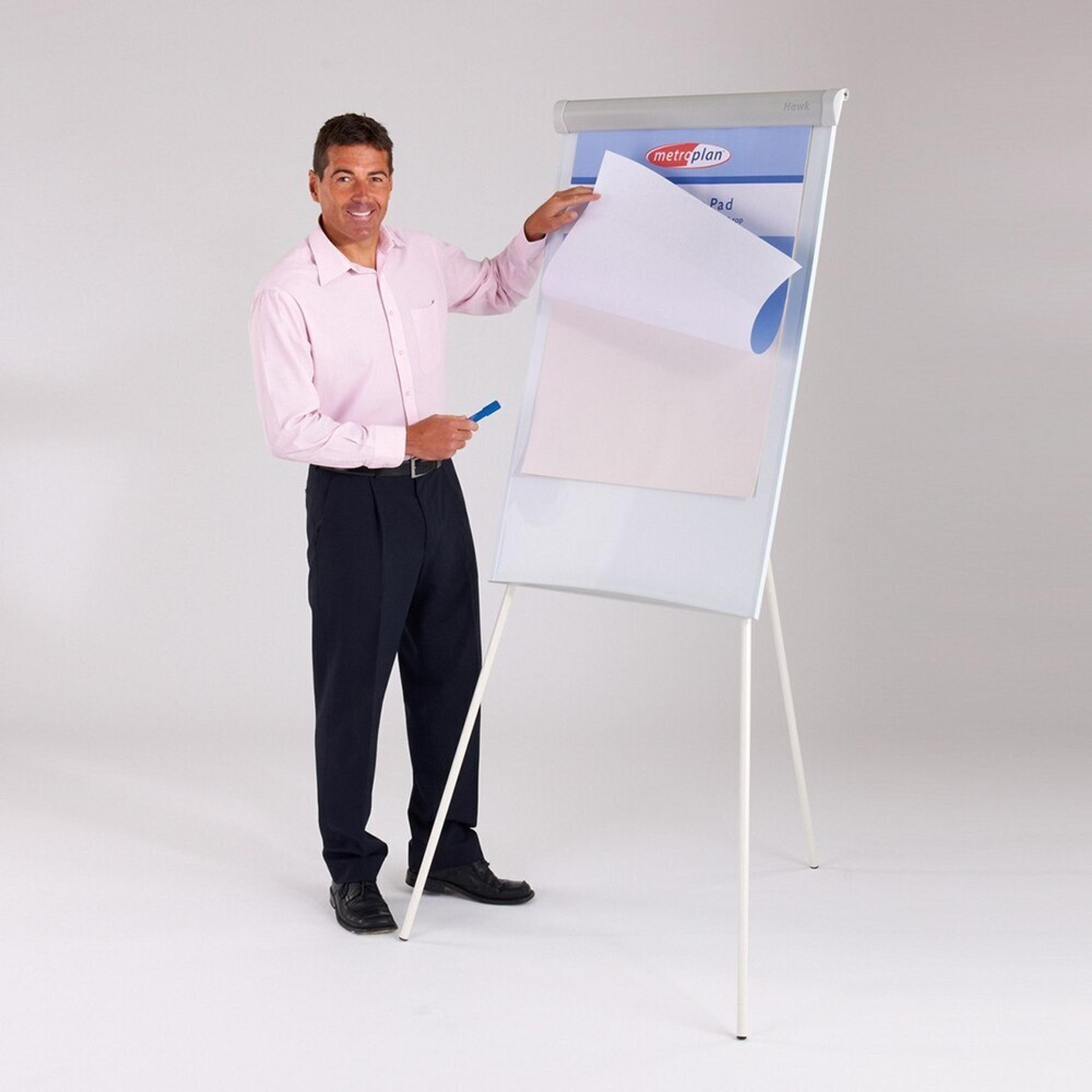 Easy Flipchart Easel White Framed