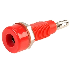 4mm Sockets - Red. Pack of 5