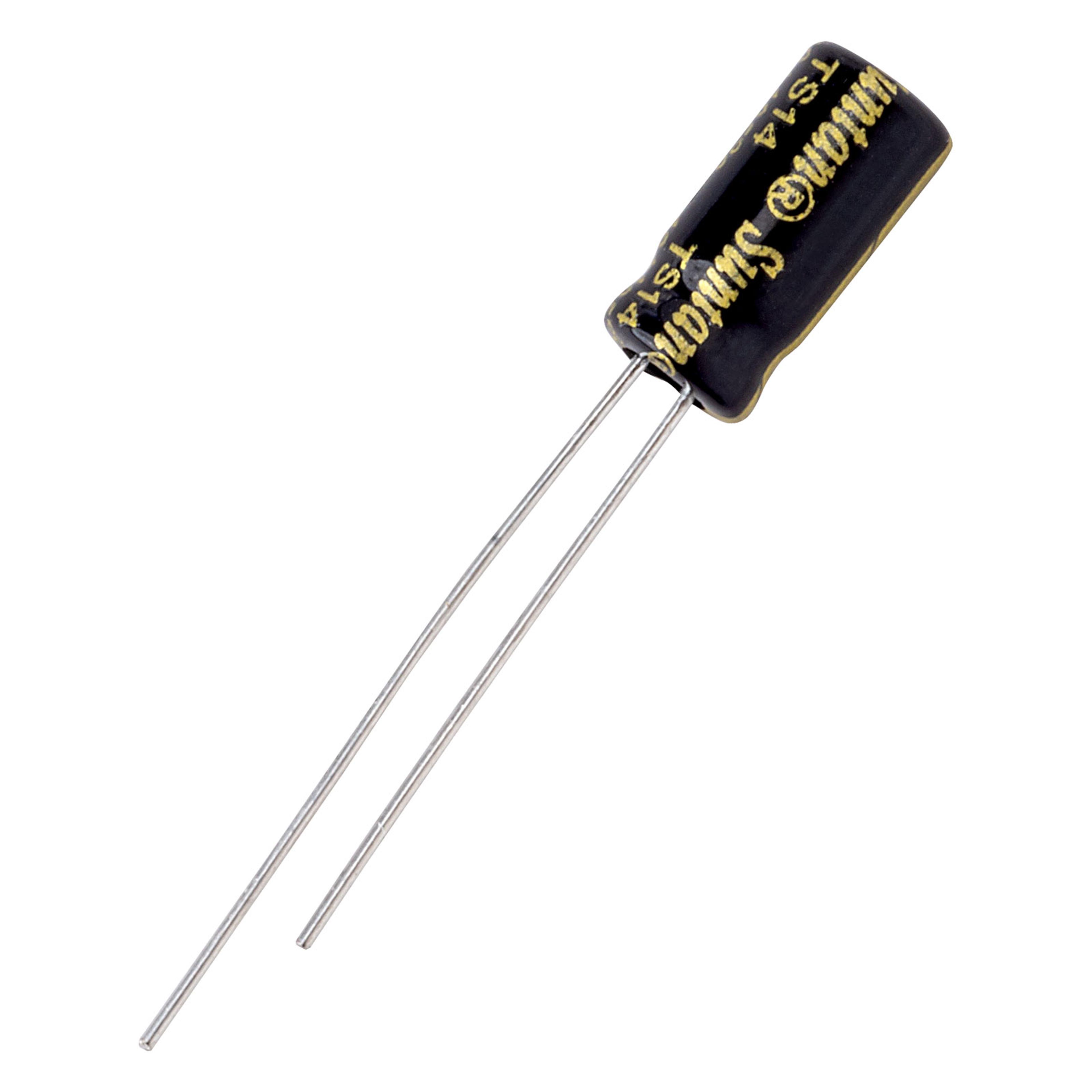 100uF Radial Electrolytic Capacitator - Pack of 5