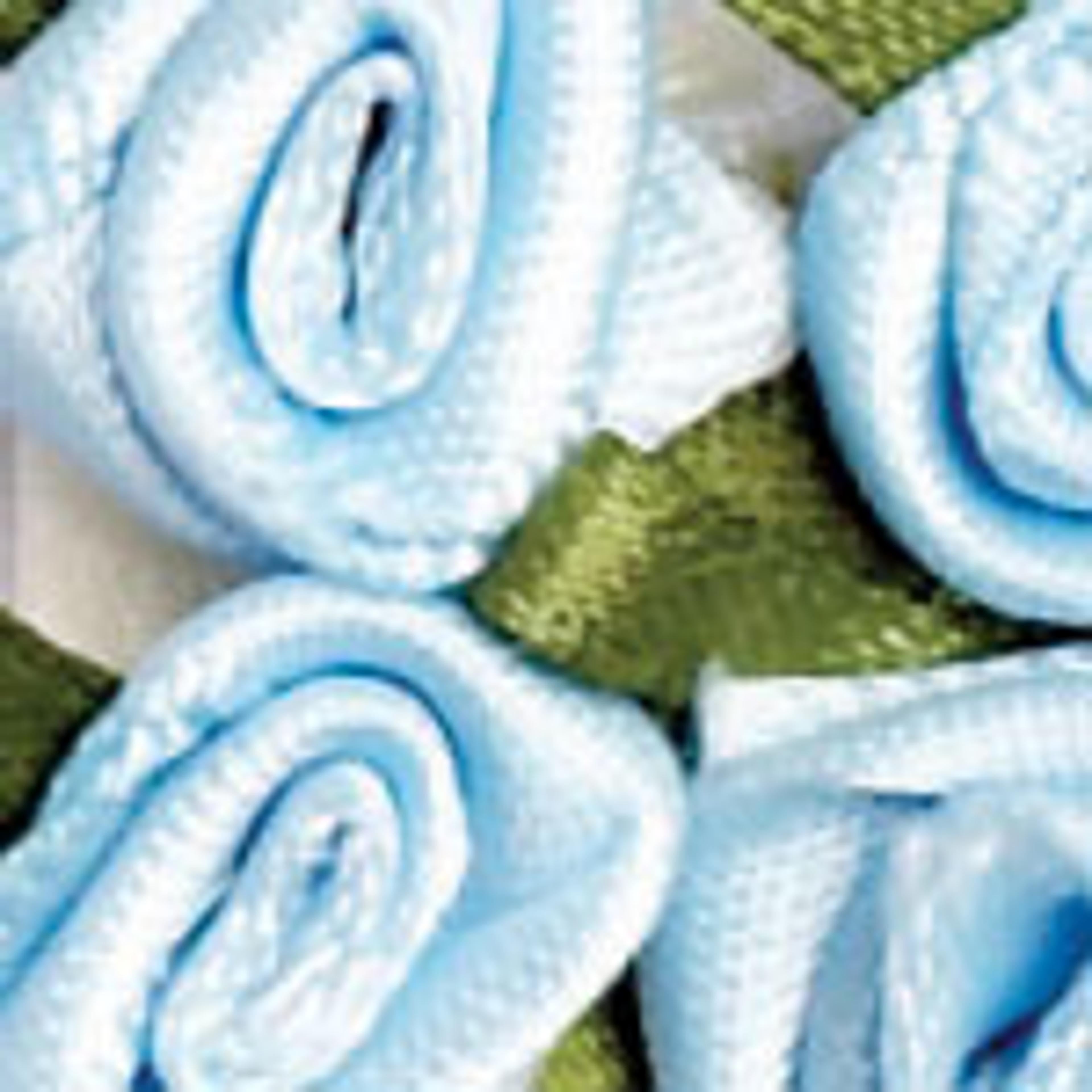 Small Satin Roses 10mm - Blue 