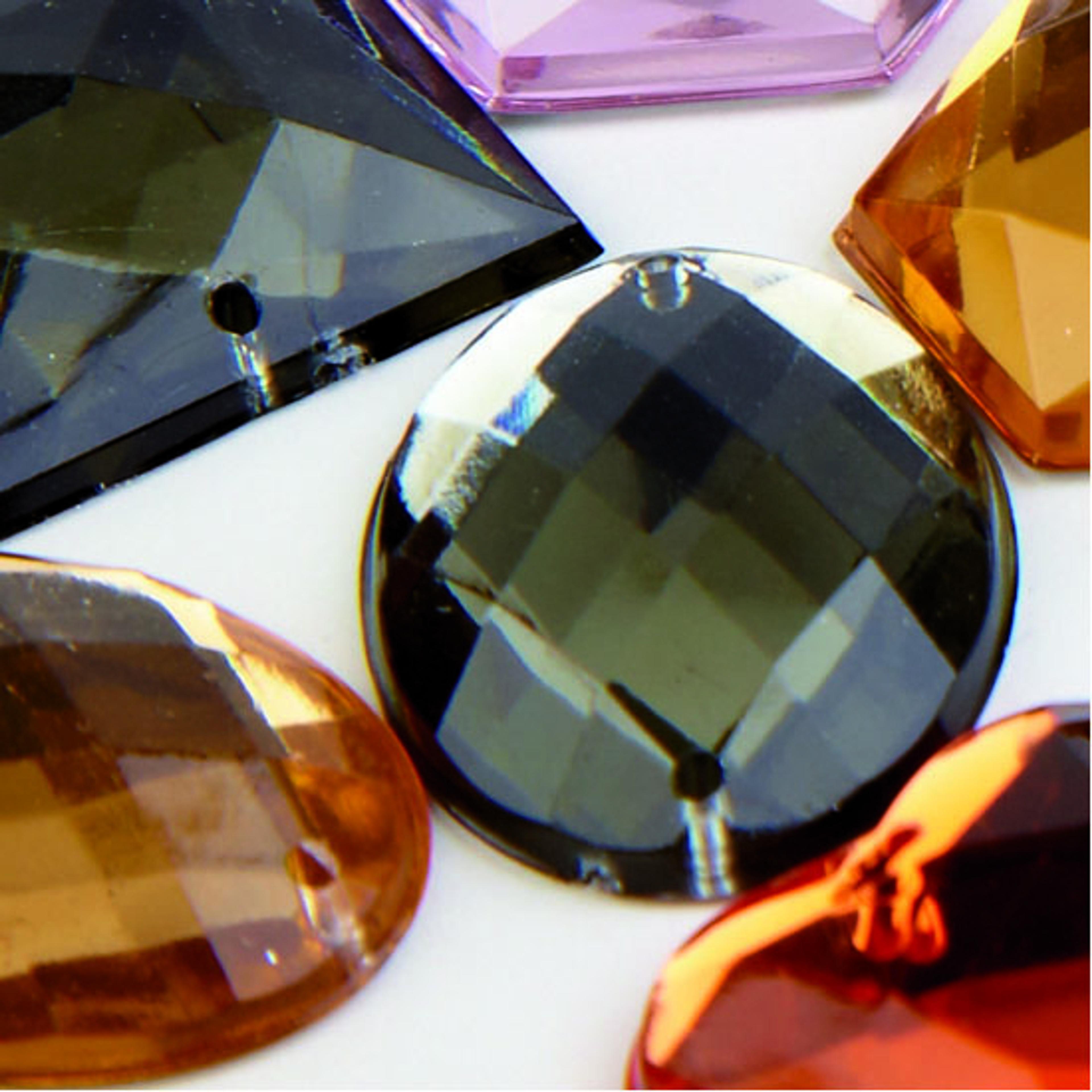 Decorative Crystals - Pastels. Pack of 20