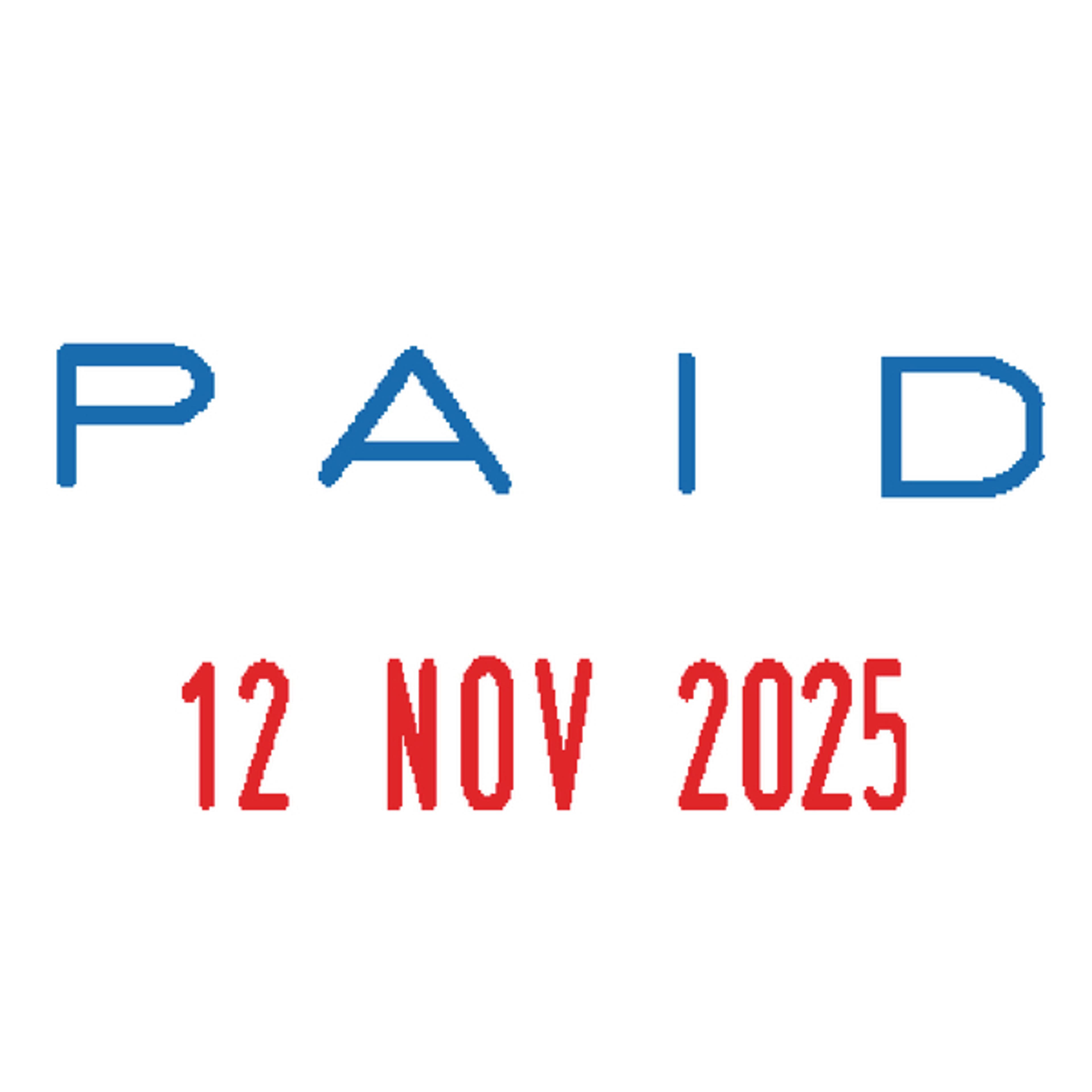 S160 Colop Self Inking Mini Text & Date Stamp - Paid