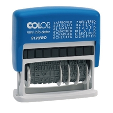 S120 Colop Self Inking Dial-A-Phrase Dater Stamp