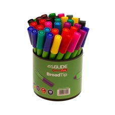 EziGlide ColourFun Broad Tip - Assorted Tub - Pack of 40