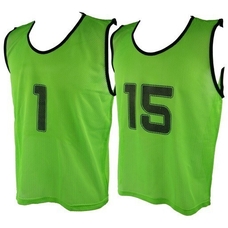 Micro Mesh 1-15 Training Vest Set Medium - Fluoresent Green