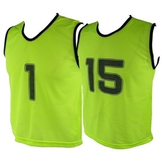 Micro Mesh 1-15 Training Vest Set Large - Black