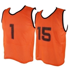 Micro Mesh 1-15 Training Vest Set Small - Fluoresent Orange