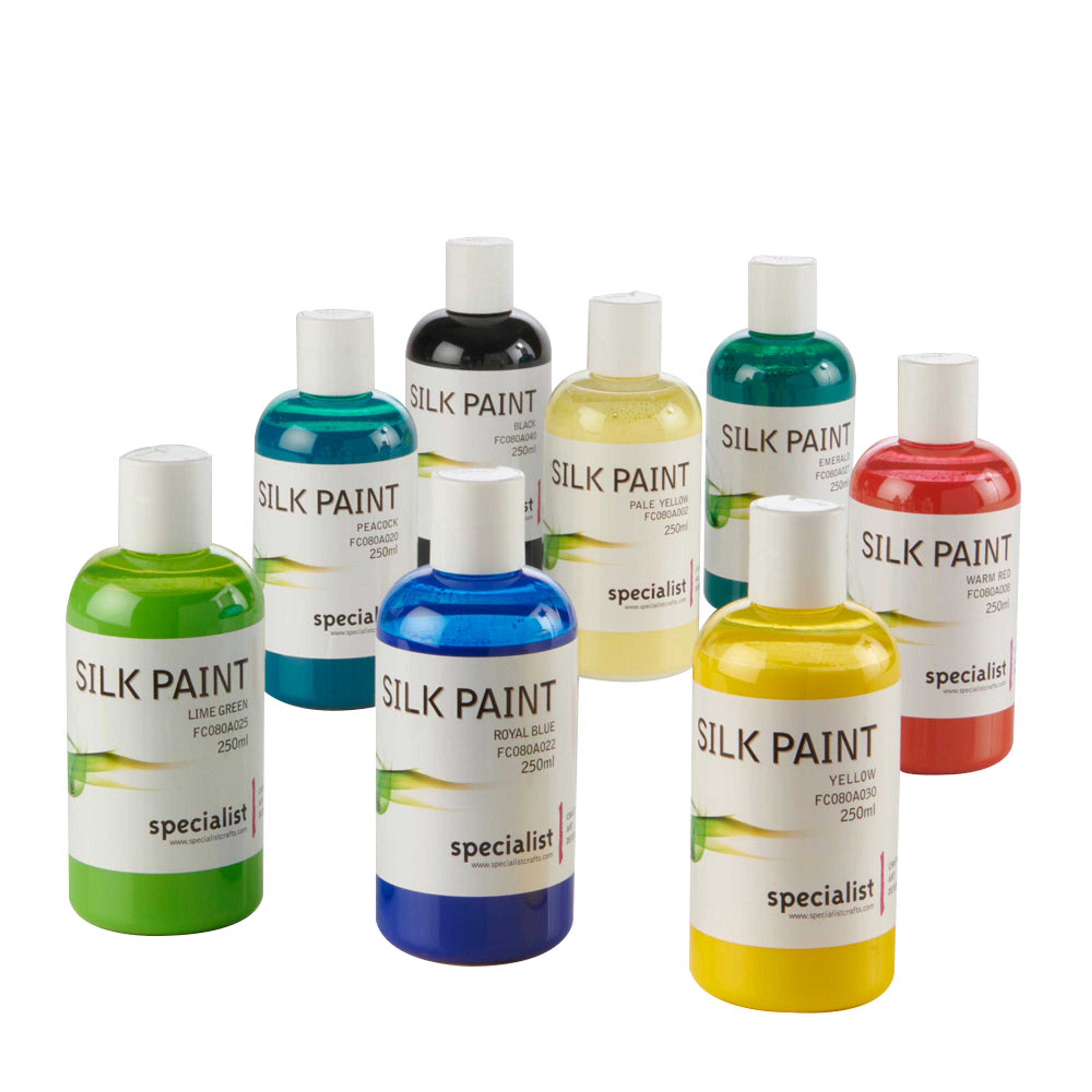 Specialist Crafts Silk Paint Assortment. Set of 8