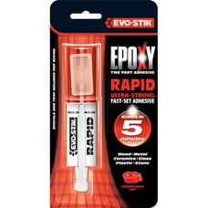 Evo-Stik Epoxy Resin - Rapid Syringe (1 x 25ml Tube)