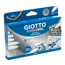 Giotto Felt Tips Metallics - Pack of 5