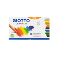 Giotto Olio Maxi Oil Pastels - Pack of 12