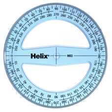 Helix Protractors 100mm 360°; - Pack of 50