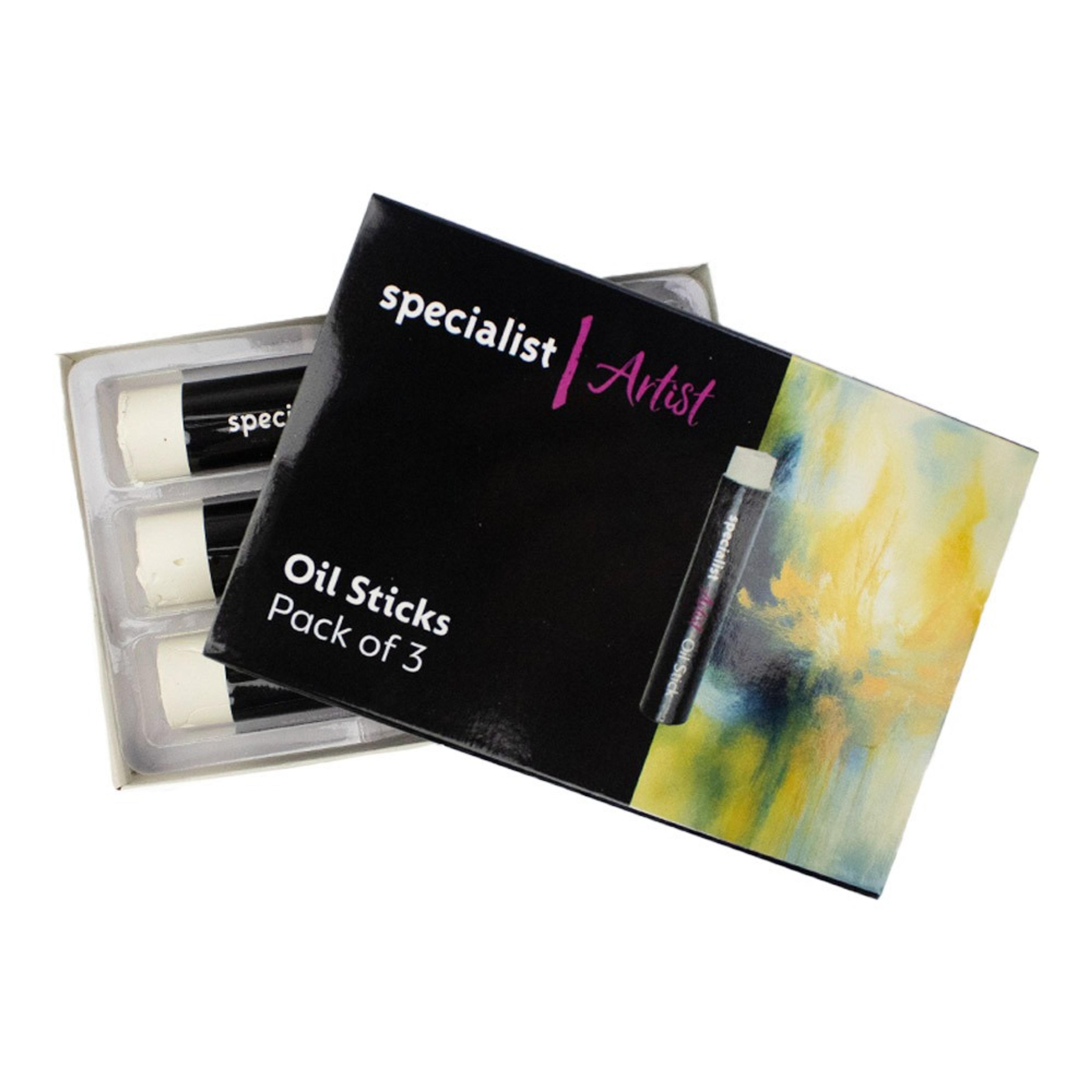 Specialist Crafts Artist White Oil Stick Pack of 3