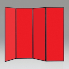 Busyfold Light 1800 Display System 4 Panel - Red