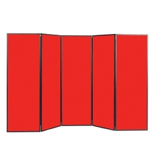 Busyfold Light 1800 Display System 5 Panel - Red