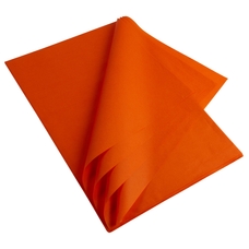 Coloured Tissue Paper - Orange. Pack of 26