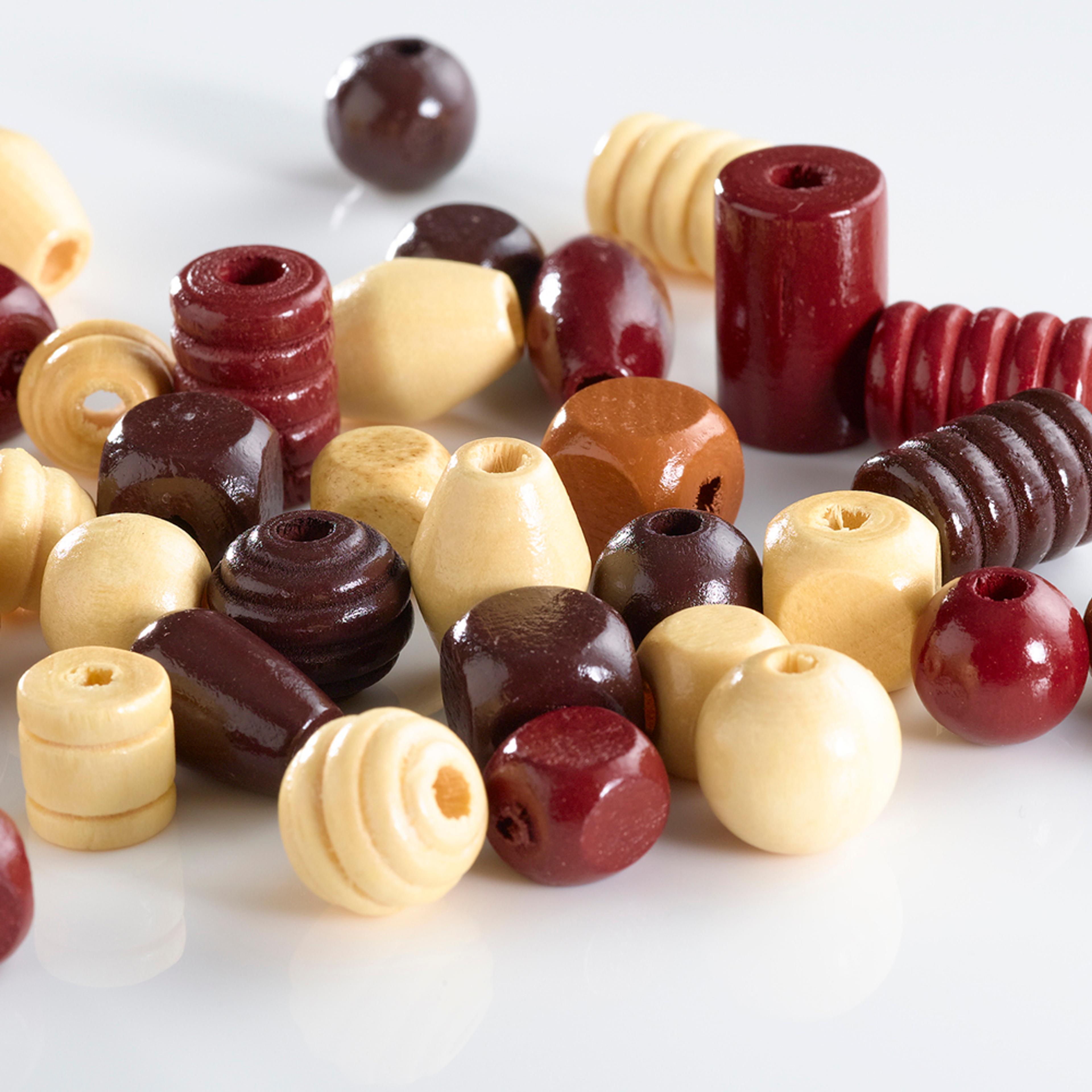 Assorted Wooden Beads - 142g